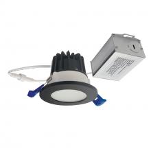  NM2-2RDCS4027BB - 2" M2 Round LED Lensed Downlight, 400lm / 6W, 2700K, 120V, Matte Black