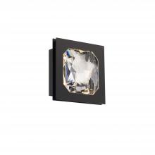  BFM75210-AB - Enchante 10in LED 3000K/3500K/4000K 120V-277V Flush Mount in Aged Brass with Clear Optic Crystal