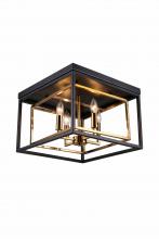 Vinci Lighting Inc. FM1077-4AB/BK - Flush Mount Aged Brass/Black