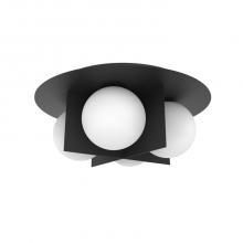  FM1855-4BK - Sahara Flush Mount Black