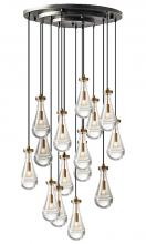  C88815-AB/BK - Loft Pendant Aged Brass/Black