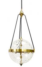  P2000-3AB/BK - Pendant Aged Brass