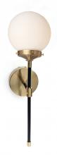  WS1110-1AB/BKOP - Wall Sconce Aged Brass/Black