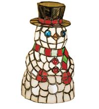 Meyda Green 18461 - 8.5"H Snowman Accent Lamp