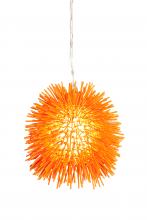 Varaluz 169M01OR - Urchin 1-Lt Mini Pendant - Electric Pumpkin