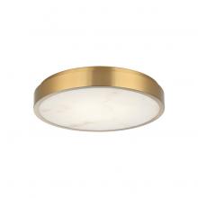 Matteo Lighting X05915AG - 15" Diam " Marblestone" Aged Gold Ceiling Mount