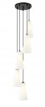  3043P7-5R-MB - 5 Light Chandelier