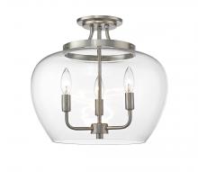 Z-Lite 473SF-BN - 3 Light Semi Flush Mount