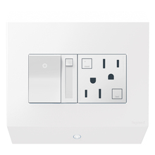 Legrand Canada APCB6W2 - Control Box with Paddle Dimmer and 15A GFCI