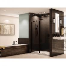  ESS24-33-40 - SIENA SHOWER/MATTE BLACK/CLEAR