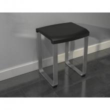  VPS3733-11-33 - VERITAS PREMIERE BATH STOOL / CHROME WITH BLACK SEAT