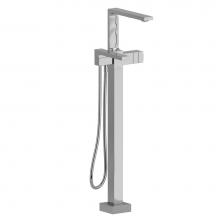  RF39C - 2-way Type T (thermostatic) coaxial floor-mount tub filler with handshower