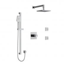  KIT3545RFC-EX - Type T/P (thermostatic/pressure balance) 1/2'' coaxial 3-way system, hand shower rail, e