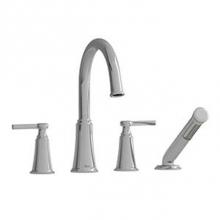  MMRD12LBK - 4-piece deck-mount tub filler with handshower