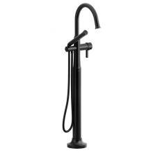  TMMRD39JBK - Momenti™ Single Hole Floor Mount Tub Filler Trim With C-Spout