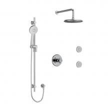  KIT3545MMRD+C-6 - Type T/P (thermostatic/pressure balance) 1/2'' coaxial 3-way system, hand shower rail, e