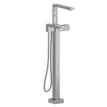  TRF39BC - 2-way Type T (thermostatic) coaxial floor-mount tub filler with Handshower trim