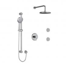  KIT3545GNC-SPEX - Type T/P (Thermostatic/Pressure Balance) 1/2'' Coaxial 3-Way System, Hand Shower Rail, E