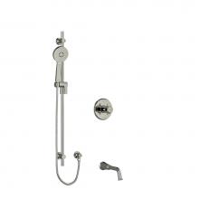  KIT1244MMRD+PN - 1/2'' 2-way Type T/P (thermostatic/pressure balance) coaxial system with spout and hand