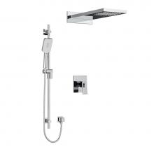  KIT2745ZOTQC-SPEX - Type T/P (thermostatic/pressure balance) 1/2'' coaxial 3-way system with hand shower rai