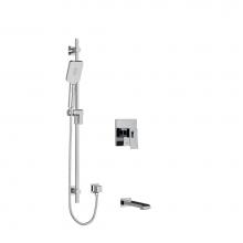  KIT1244ZOTQC - 1/2'' 2-way Type T/P (thermostatic/pressure balance) coaxial system with spout and hand