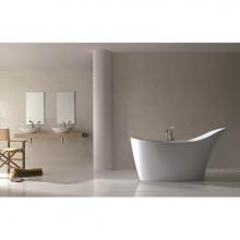  AML-N-SW-OF - Amalfi freestanding slipper tub with