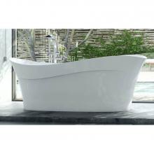  PES-N-SW-NO - Pescadero freestanding ''wave-shaped'' tub. No