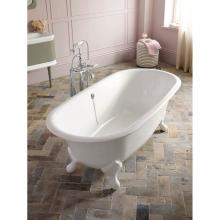  RAD-N-SW-OF + FT-RAD-SW - Radford freestanding tub with overflow. ENGLISHCAST®