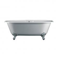  CHE-N-SW-OF + FT-CHE-PC - Cheshire freestanding tub with overflow. Adjustable Polished Chrome Ball & Claw