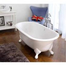  RAD-N-xx-OF + ELW-B-xx - Elwick freestanding tub with overflow. ENGLISHCAST® base. Paint