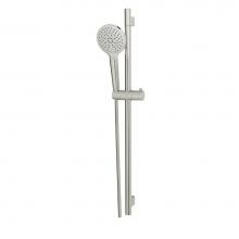 Aquabrass ABSC12685BN - 12685 Complete Round Shower Rail - 3 Functions