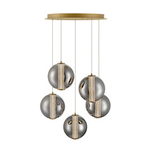  45737-022 - Atomo 5 Light Pendant in Gold