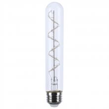  S11524 - 6 Watt LED; Reminiscent; Flex Gray Coil Filament; T9; Medium Base; 2700K CCT; Clear; 120 Volt