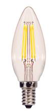  S29866 - 4 Watt B11 LED; Clear; Candelabra base; 5000K; 350 Lumens; 120 Volt