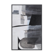 Renwil OL2141 - Elliott 60" Wide Canvas Art with Wood Frame, Charcoal Black