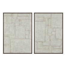 Renwil W6775 - Caramelo 32" Wide Wall Art, Sand Beige