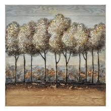 Renwil W6116 - Country Side 40" Wide Wall Art, Gold