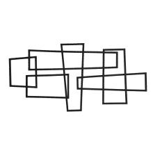 Renwil W6765 - Bodkin 60" Wide Wall Decor, Black