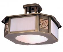 Arroyo Craftsman SCCM-15GW-MB - 15" saint clair inverted semi-flush ceiling mount