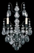  5766-48H - Bordeaux 2 Light 120V Wall Sconce in Antique Silver with Clear Heritage Handcut Crystal