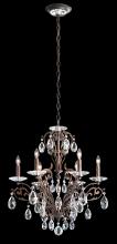 Schonbek 1870 FE7006N-23H - Filigrae 6 Light 120V Chandelier in Etruscan Gold with Clear Heritage Handcut Crystal