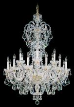 Schonbek 1870 6815-211H - Olde World 23 Light 120V Chandelier in Aurelia with Clear Heritage Handcut Crystal