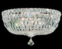  5893-40R - Petit Crystal Deluxe 5 Light 120V Flush Mount in Polished Silver with Clear Radiance Crystal