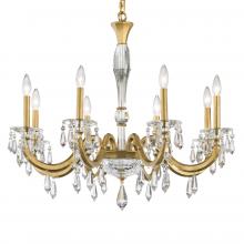  S7608N-48R - Napoli 8 Light 120V Chandelier in Antique Silver with Clear Radiance Crystal