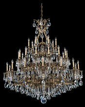 Schonbek 1870 6967-22S - Sophia 35 Light 120V Chandelier in Heirloom Gold with Clear Crystals from Swarovski