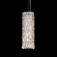  RS8341N-48S - Sarella 3 Light 120V Mini Pendant in Antique Silver with Clear Crystals from Swarovski