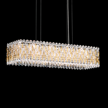  RS8344N-48S - Sarella 13 Light 120V Linear Pendant in Antique Silver with Clear Crystals from Swarovski