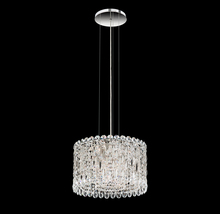  RS8345N-48S - Sarella 8 Light 120V Mini Pendant in Antique Silver with Clear Crystals from Swarovski