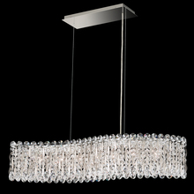  RS8346N-48S - Sarella 7 Light 120V Linear Pendant in Antique Silver with Clear Crystals from Swarovski