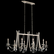  VA8436N-48R - Vesca 8 Light 120V Chandelier in Antique Silver with Clear Radiance Crystal